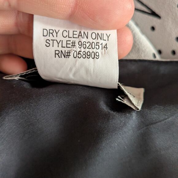 Y2K Silk Midi Dress 6 Black White Polka Dot Bias Zig Zag Glam Summer Cocktail - Picture 12 of 12